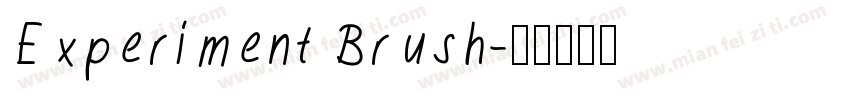 Experiment Brush字体转换